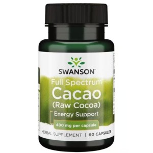 Swanson Full Spectrum Cacao Energy Suppprt 400 мг / 60 капсули Swanson Full Spectrum Cacao Energy Suppprt 400 мг / 60 капсули