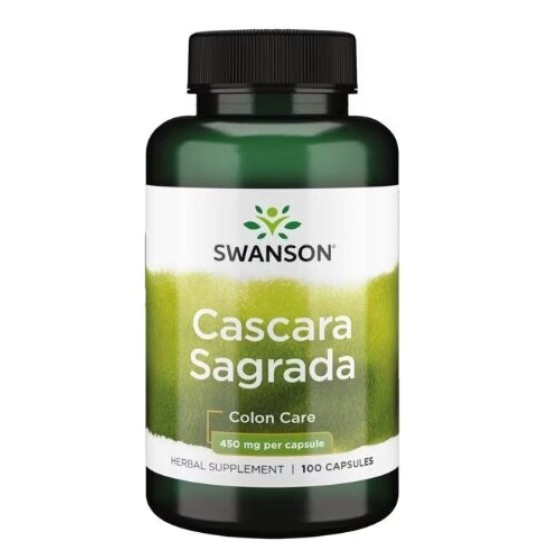 Swanson Cascara Sagrada 450 мг / 100 капсули на супер цена