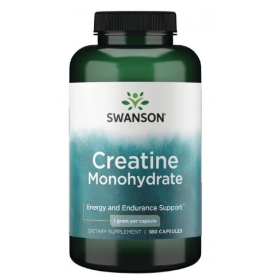 Swanson Creatine Monohydrate 180 капсули на изгодни цени Swanson Creatine Monohydrate 180 капсули на супер цена