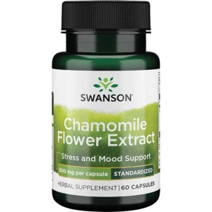 Swanson Chamomile Flower Extract - Standardized Apigenin 60 капсули Swanson Chamomile Flower Extract - Standardized Apigenin 60 капсули