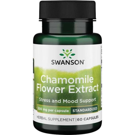 Swanson Chamomile Flower Extract - Standardized Apigenin 60 капсули на супер цена