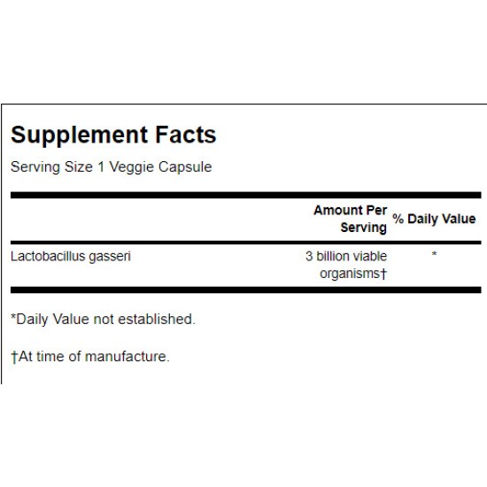 Swanson Lactobacillus Gasseri 3 Billion CFU / 60 капсули на супер цена