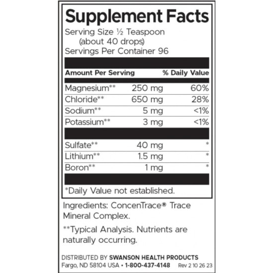SWANSON Ionic Trace Mineral Complex 236 мл на супер цена
