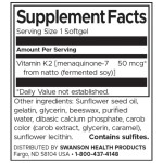 Swanson Vitamin K2 50 мкг / 30 гел капсули на супер цена