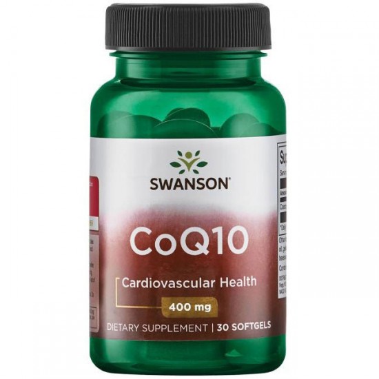 Swanson Коензим CoQ10 400 мг 30 софт гел капсули на супер цена