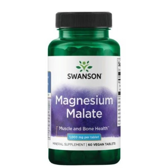 Swanson Magnesium Malate 1000 мг / 60 таблетки на изгодни цени Swanson Magnesium Malate 1000 мг / 60 таблетки на супер цена