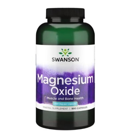 Swanson Magnesium Оxide 200 мг / 500 капсули на изгодни цени Swanson Magnesium Оxide 200 мг / 500 капсули на супер цена