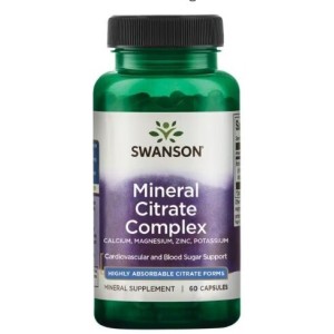 Swanson Mineral Citrate Complex 60 капсули