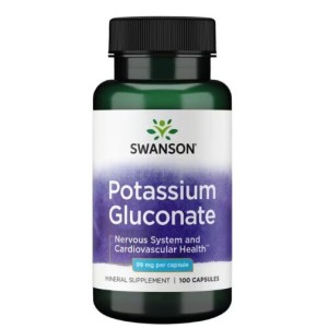 Swanson Potassium Gluconate 99 мг / 100 капсули Swanson Potassium Gluconate 99 мг / 100 капсули
