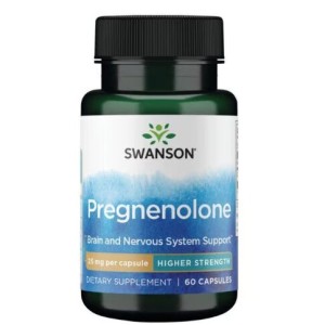 Swanson Pregnenolone 25 мг / 60 капсули Swanson Pregnenolone 25 мг / 60 капсули