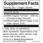 SWANSON Turmeric & Black Pepper 60 капсули на изгодни цени SWANSON Turmeric & Black Pepper 60 капсули на супер цена