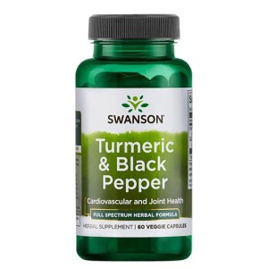 SWANSON Turmeric & Black Pepper 60 капсули
