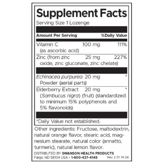Swanson Zinc & C 60 таблетки на изгодни цени Swanson Zinc & C 60 таблетки на супер цена