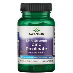 Swanson Zinc Picolinate 50 мг / 60 капсули Swanson Zinc Picolinate 50 мг / 60 капсули