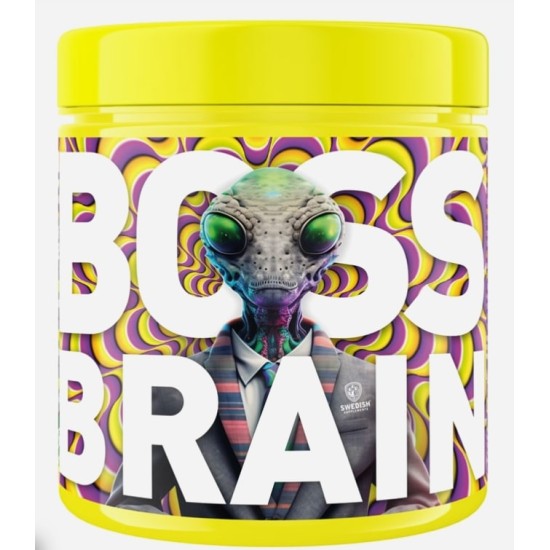 SWEDISH Supplements Boss Brain | Nootropic with Bacopa, Rhodiola & Lion's Mane 225 гр на супер цена