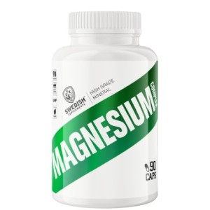 SWEDISH Supplements Magnesium Complex | 4 Types Matrix ~ Citrate, Oxide, Gluconate, Bisglycinate 90 капсули