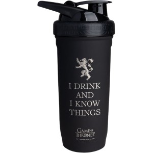 SmartShake Smart Reforce Stainless Steel Shaker | Game Of Thrones I Drink and I Know Things 900 мл