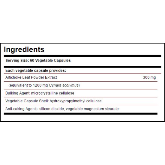 SOLGAR Artichoke Leaf Extract 300mg / 60 гел капсули на супер цена