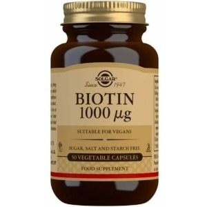 SOLGAR BIOTIN 1000 мкг x 50 капсули