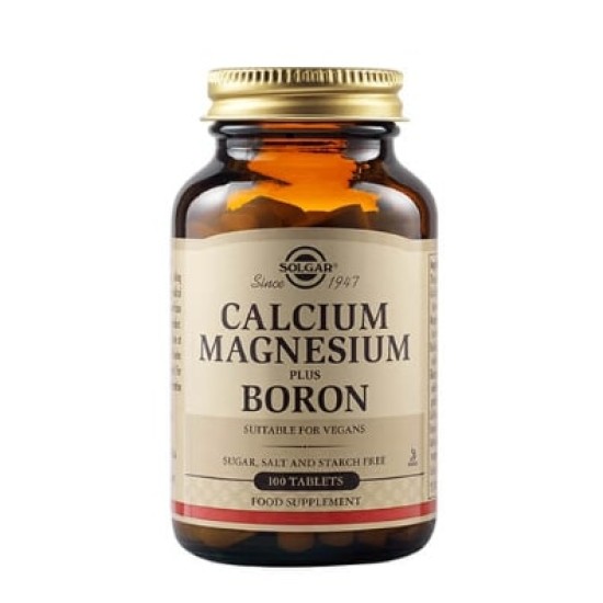Solgar Calcium & Magnesium + Boron 100 таблетки на супер цена