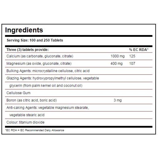 Solgar Calcium & Magnesium + Boron 100 таблетки на супер цена