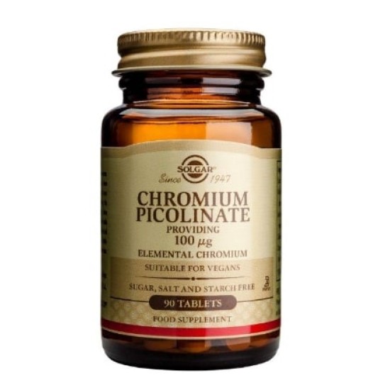 Solgar Chromium Picolinate 100 мкг / 90 таблетки на изгодни цени Solgar Chromium Picolinate 100 мкг / 90 таблетки на супер цена