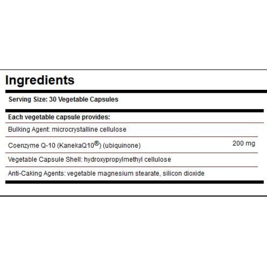 Solgar Coenzyme Q10 200 мг / 30 капсули на изгодни цени Solgar Coenzyme Q10 200 мг / 30 капсули на супер цена