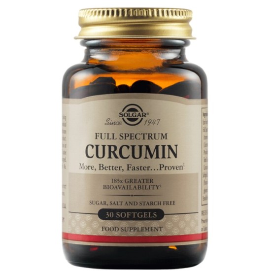 Solgar Full Spectrum Curcumin 30 гел капсули на супер цена