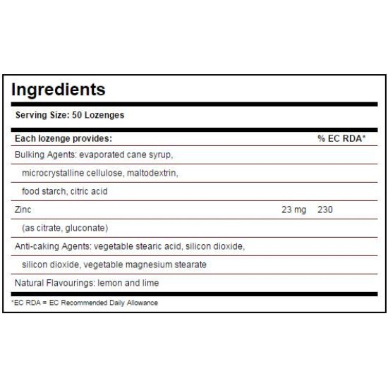 Solgar Flavo-Zinc Lozenges 50 таблетки на супер цена
