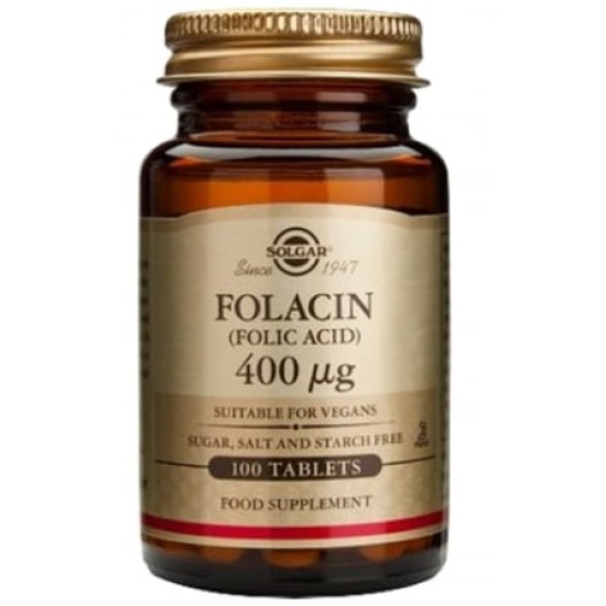 Solgar Folic Acid 400 мкг / 100 таблетки на изгодни цени Solgar Folic Acid 400 мкг / 100 таблетки на супер цена