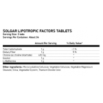 SOLGAR LIPOTROPIC FACTORS 100 TABLETS на супер цена
