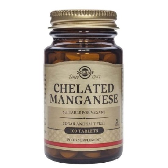 Solgar Chelated Manganese 100 таблетки на супер цена