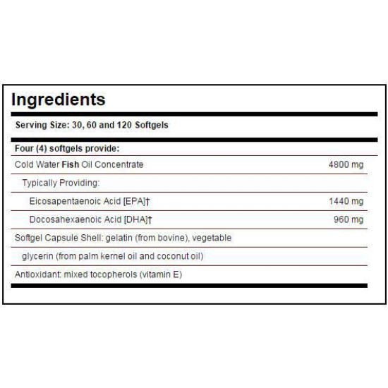 Solgar Omega 3 / Double Strength 30 гел капсули на супер цена