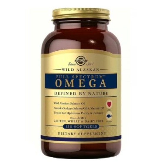 Solgar Full Spectrum Omega Wild Alaskan 120 капсули на супер цена