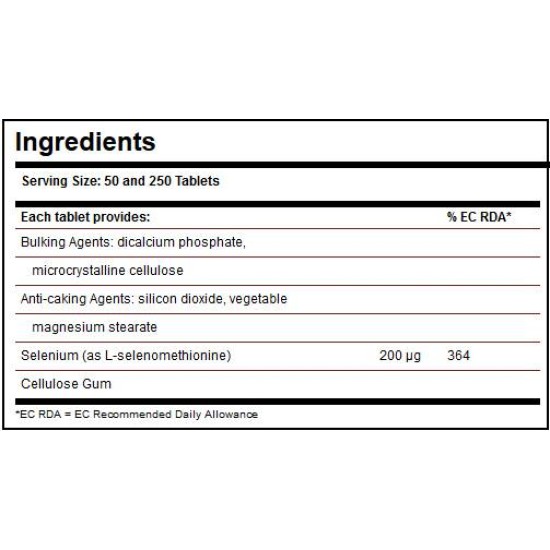 Solgar Selenium 200 мкг / 50 таблетки на супер цена