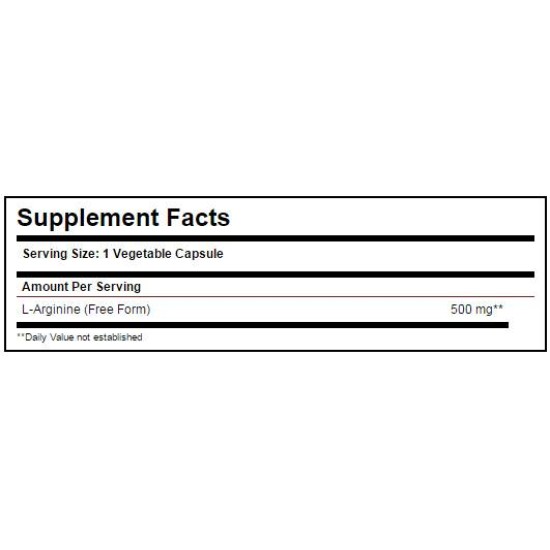 Solgar L-Arginine 500 мг / 50 капсули на супер цена