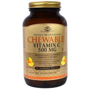 Solgar Vitamin C 500 мг Chewable  / 90 таблетки orange