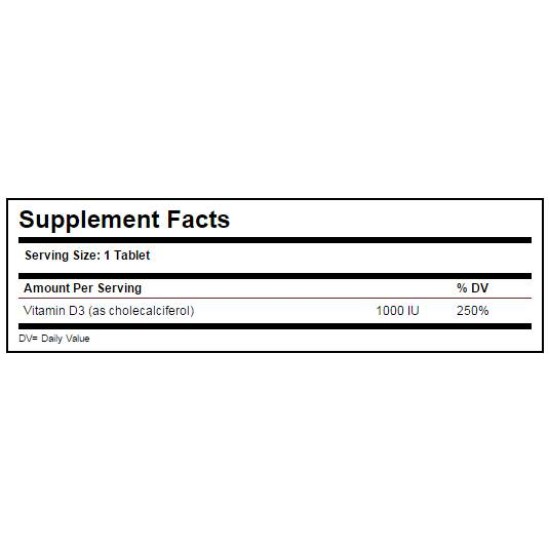 Solgar Vitamin D3 1000 IU / 90 таблетки на супер цена