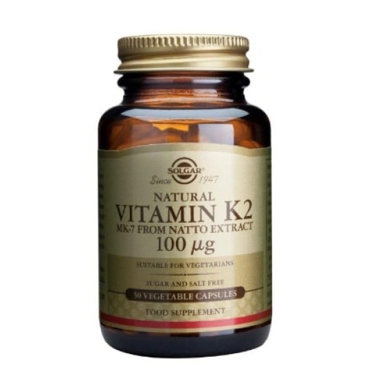 Solgar Vitamin K2 100 мкг / 50 капсули на супер цена