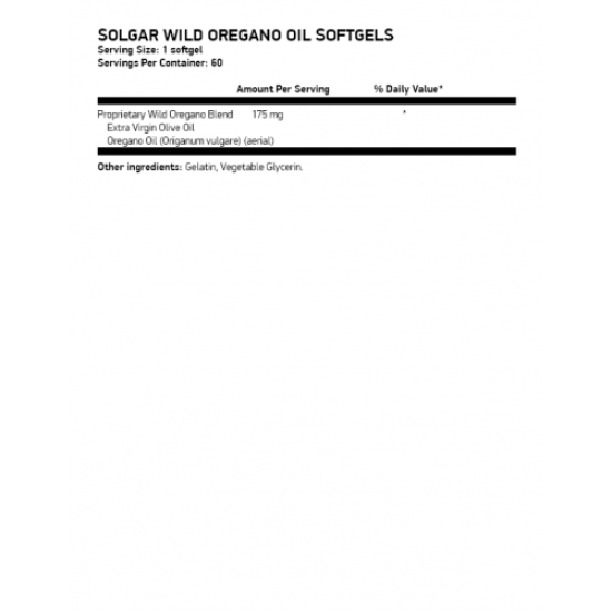 Solgar Wild Oregano Oil 175 Mg, 60 softgels на изгодни цени Solgar Wild Oregano Oil 175 Mg, 60 softgels на супер цена