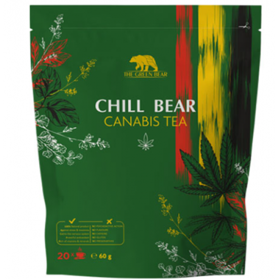THE GREEN BEAR Chill Bear - Canabis Tea / Успокоителен Чай 60гр(20 Дози) на супер цена