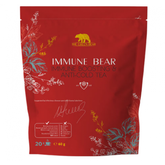 THE GREEN BEAR Immune Bear - Anti Cold Tea / Чай За Имунитет 60гр(20 Дози) на супер цена