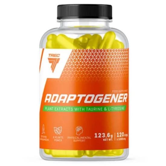 TREC NUTRITION Adaptogener | with Ashwagandha, Rhodiola, L-Tyrosine 120 капсули на супер цена