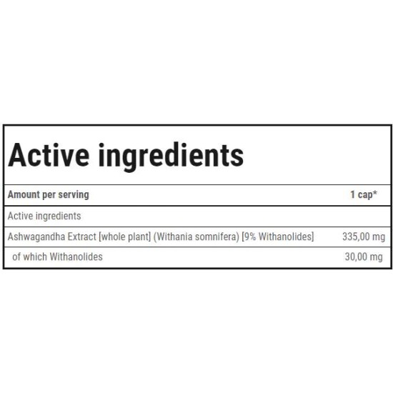 TREC NUTRITION Ashwagandha Max 335 мг / 60 капсули на супер цена