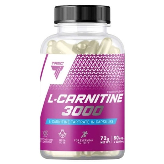 TREC NUTRITION L-Carnitine 3000 / 60 капсули на изгодни цени TREC NUTRITION L-Carnitine 3000 / 60 капсули на супер цена