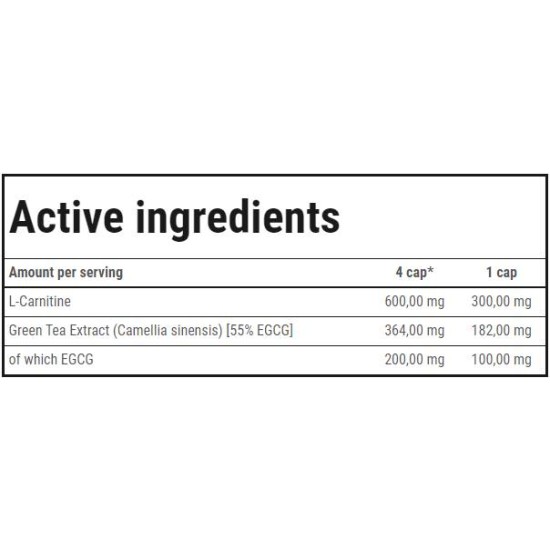 TREC NUTRITION L-Carnitine + Green Tea 180 капсули на изгодни цени TREC NUTRITION L-Carnitine + Green Tea 180 капсули на супер цена