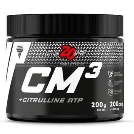 TREC NUTRITION CM3 + Citrulline ATP | Tri Creatine Malate + Citrulline 200 капсули на супер цена
