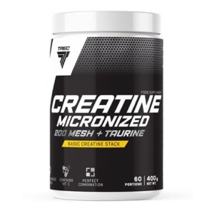 TREC NUTRITION Creatine Micronized 200 Mesh + Taurine | High Quality Creatine Monohydrate Powder 400 гр