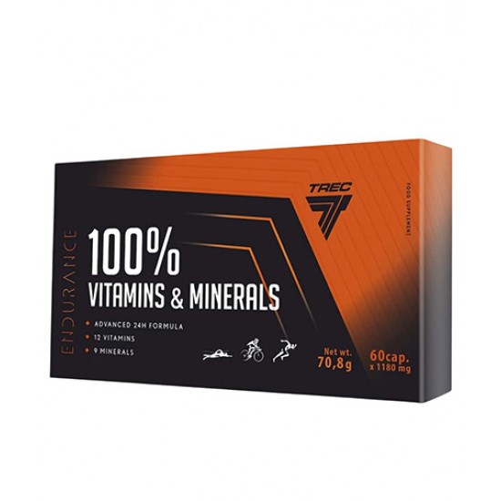TREC NUTRITION 100% Vitamins & Minerals | Endurance / 60 Caps на супер цена