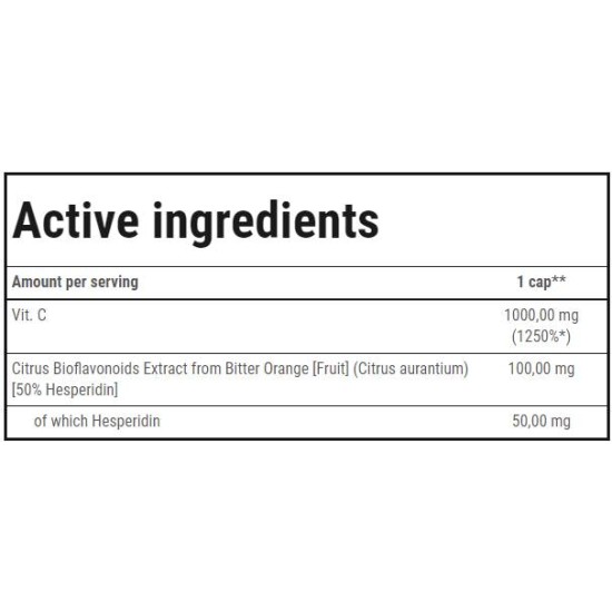 TREC NUTRITION Vitamin C 1000 Ultra Bioflav 30 капсули на супер цена